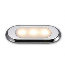 ΠΛΑΦΟΝΙΕΡΑ 3 LED 80Χ37ΜΜ INOX OCULUS 12V