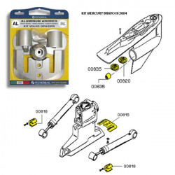 TECNOSEAL Ανόδια MERCRUISER κιτ Bravo III -04