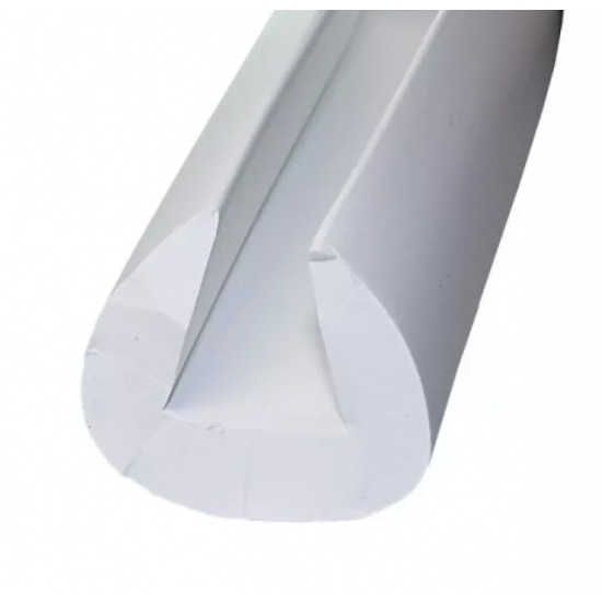 Προστατευτικό Λάστιχο Πρύμνης - Προφίλ ζωνάρι PVC 45x30mm για Jeannau, Λευκό (ανά μέτρο)