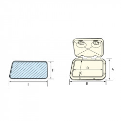 CLASSIC Πορτάκι με Αποσπώμενο Κάλ. , 355x600mm