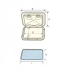 KROME Πορτάκι, Λευκό