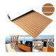 Teak Foam Πάτωμα Deck με αυτοκόλλητο ανοιχτό καφέ με λευκό αρμό120×240