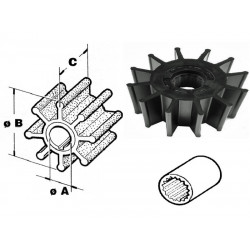 Impeller Πτερωτή CEF 500145GT JABSCO 17936-0001 & JOHNSON 09-0814B