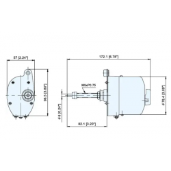 TMC Μοτέρ υαλοκαθαριστήρων, 12V  110° TMC Μοτέρ υαλοκαθαριστήρων, 12V  110°