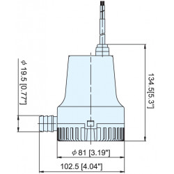 ANΤΛΙΑ ΣΕΝΤΙΝΑΣ TMC 25 ΛΙΤΡΑ / ΛΕΠΤΟ (400GPH)  12V