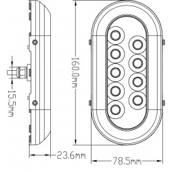 ΥΠΟΒΡΥΧΙΟ ΦΩΣ LED 18W