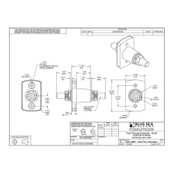 BLUE SEA ΤΕΡΜΑΤΙΚΟ ΑΚΡΟΔΕΚΤΩΝ  ΜΟΝΟ 250A 48VDC