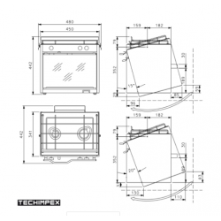 Techimpex Classic Κουζίνα 2 Καυστήρων με φούρνο
