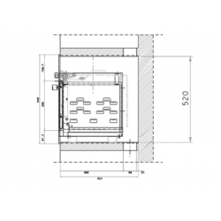 Techimpex Maxi Εντοιχιζόμενος Φούρνος Αερίου χωρίς Γκριλ