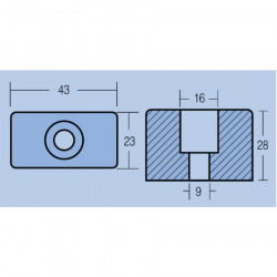 ΑΝΟΔΙO ΓΙΑ ΜΗΧΑΝΗ ANODES FOR ENGINE OMC COBRA