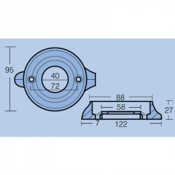 ΑΝΟΔΙΟ ΓΙΑ ΜΗΧΑΝΗ VOLVO PENTA 120 STERN DRIVE 