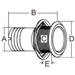MEGA ΥΔΡΟΡΡΟΗ INOX 316 25mm