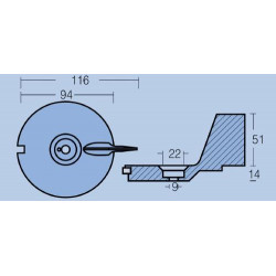 ΑΝΟΔΙΟ ΓΙΑ ΜΗΧΑΝΗ FM-4 MERCURY 25 ΗΡ