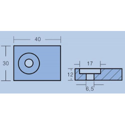 ΑΝΟΔΙΟ ΓΙΑ MHXΑΝΗ SUZUKI DF25-DF300 ΑΛΟΥΜ 0.080kg