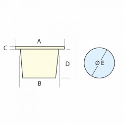 Θήκη για Βρύση Νερού- μείκτη με Τετράγ. Καπ. 95x95mm Λευκό ή Κρεμ