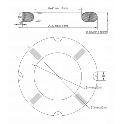 Κυκλικό Σωσίβιο SOLAS, με Ανακλαστική Ταινία, Ø73cm,2,5-4kg Κυκλικό Σωσίβιο SOLAS, με Ανακλαστική Ταινία, Ø73cm,2,5-4kg