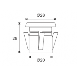 AquaLED Φωτιστικό χρώματος λευκό ή μπλε στρογγυλό12/24V DC Multivolt AquaLED Φωτιστικό χρώματος λευκό ή μπλε στρογγυλό12/24V DC Multivolt