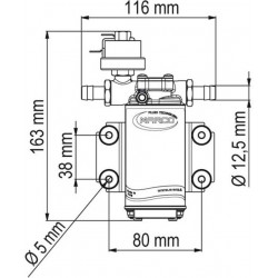 Αντλία νερού, αυτόματη Marco UP2/A  10lt/min, 12V και 24V Αντλία νερού, αυτόματη Marco UP2/A  10lt/min, 12V και 24V