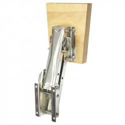 Βάση ανοξείδωτη εφεδρικής μηχανής, ρυθμιζόμενη, με ξύλινο καθρέφτη, για μηχανές έως 20kg/8HP