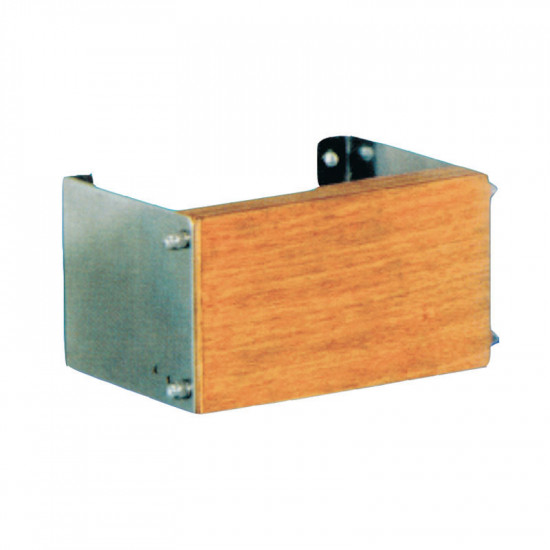 Βάση ανοξείδωτη εφεδρικής μηχανής, ρυθμιζόμενη 0-17ο, με ξύλινο καθρέφτη για μηχανές έως 12 ΗΡ.