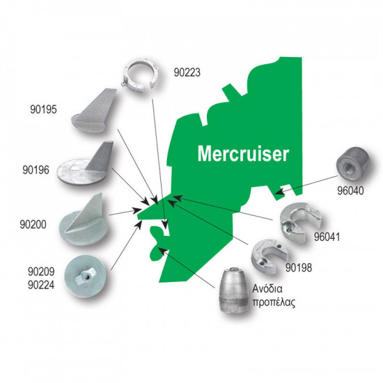 Ανόδιο για Mercury-Mercruiser