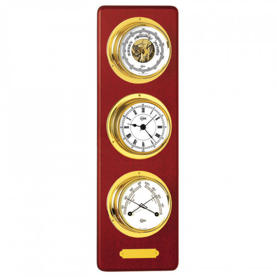Βαρόμετρο, ρολόι Quartz & θερμόμετρο, διάμ. 70mm
