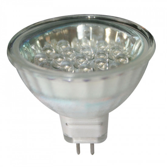 Λαμπάκι LED, 12V, MR16, G5.3, ψυχρό λευκό – 10 SMDs,50x45mm
