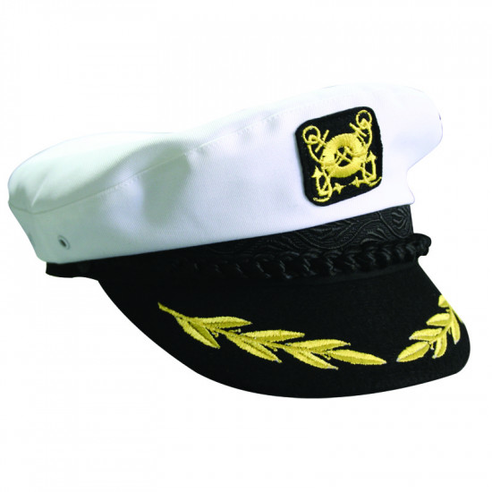 Καπέλο Καπετάνιου, βαμβακερό, άσπρο