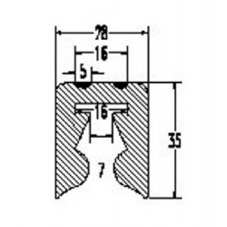 ΛΑΣΤΙΧΟ ΠΕΡΙΜ. PVC ΧΩΡΙΣ ΝΥΧΙ L12m  ΜΑΥ /ΛΕΥ