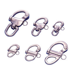 Ανοξείδωτος Περιστρεφόμενος Γάντζος με Ασφάλεια